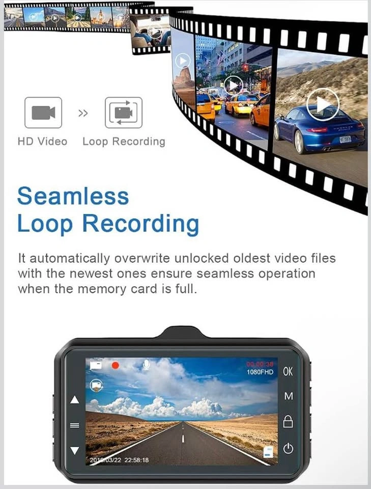 CHORTAU 1080p FHD 3-inch Dash Cam - photo 4