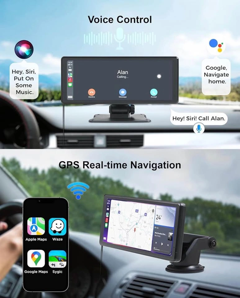 Wireless Car Stereo with CarPlay, 8.1in 2K Touch Screen, 4K Dash - photo 3