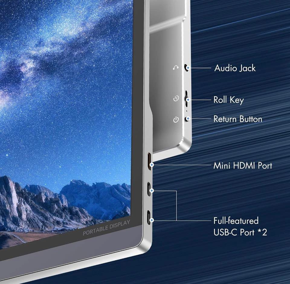 Dragon Touch S1 Pro 4K Monitor 15.6" IPS HDR USB-C - photo 5