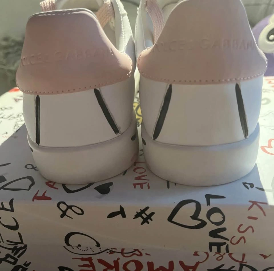 Dolce And Gabbana Portofino Light Strobel Nappa Calfskin Sneaker - photo 4