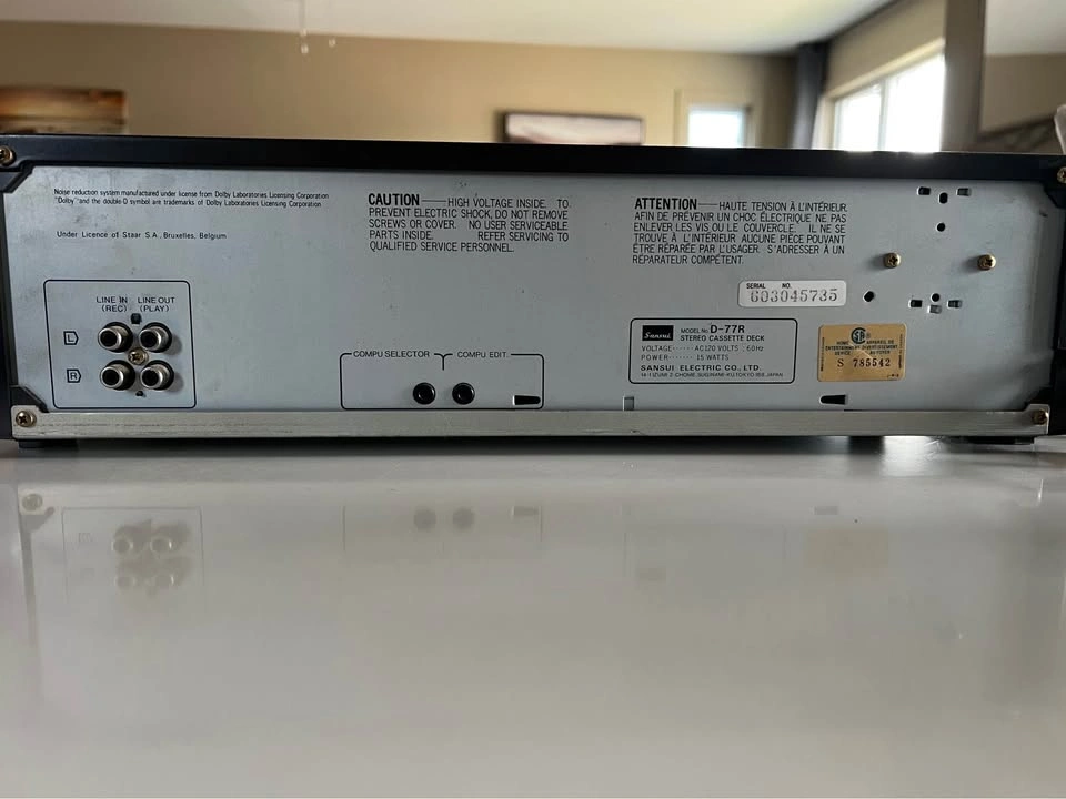 Sansui D-77R Cassette Deck in Excellent Condition - photo 3
