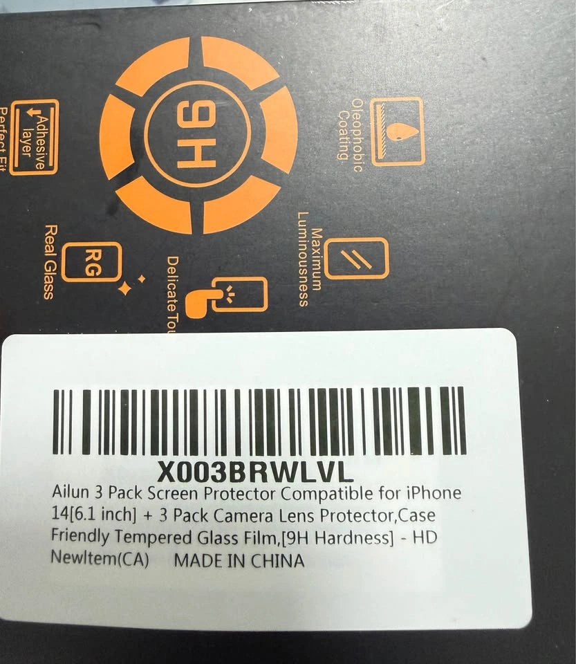2 pack iPhone 14 tempered glass for screen and camera - photo 3