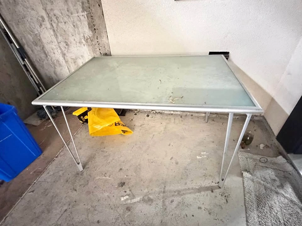 Discontinued IKEA Frosted Glass Vika Lauri Hairpin Table