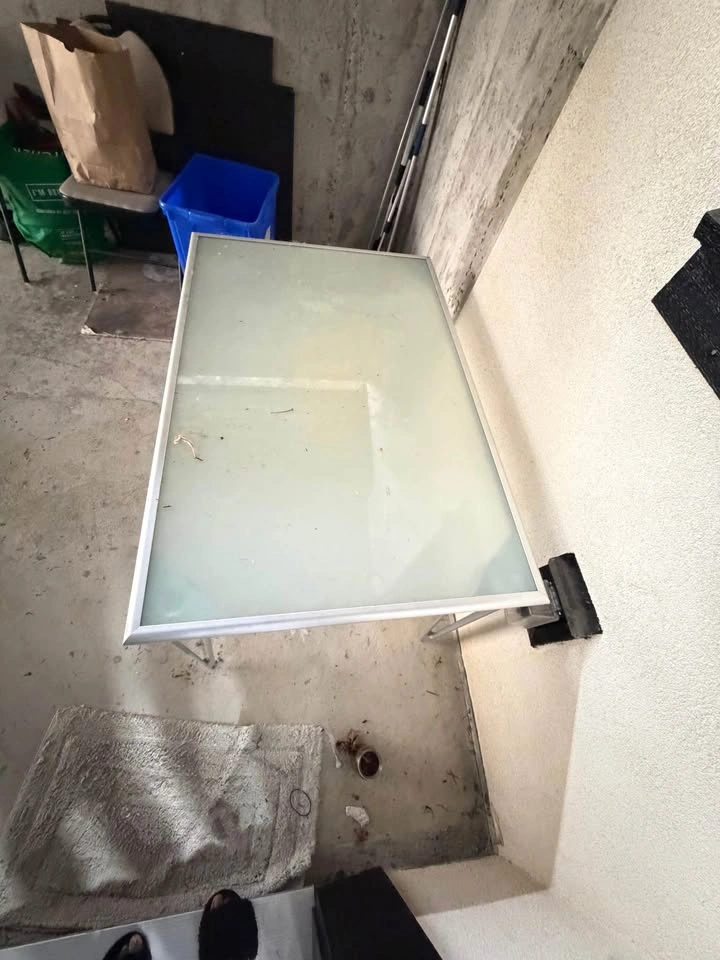 Discontinued IKEA Frosted Glass Vika Lauri Hairpin Table - photo 3