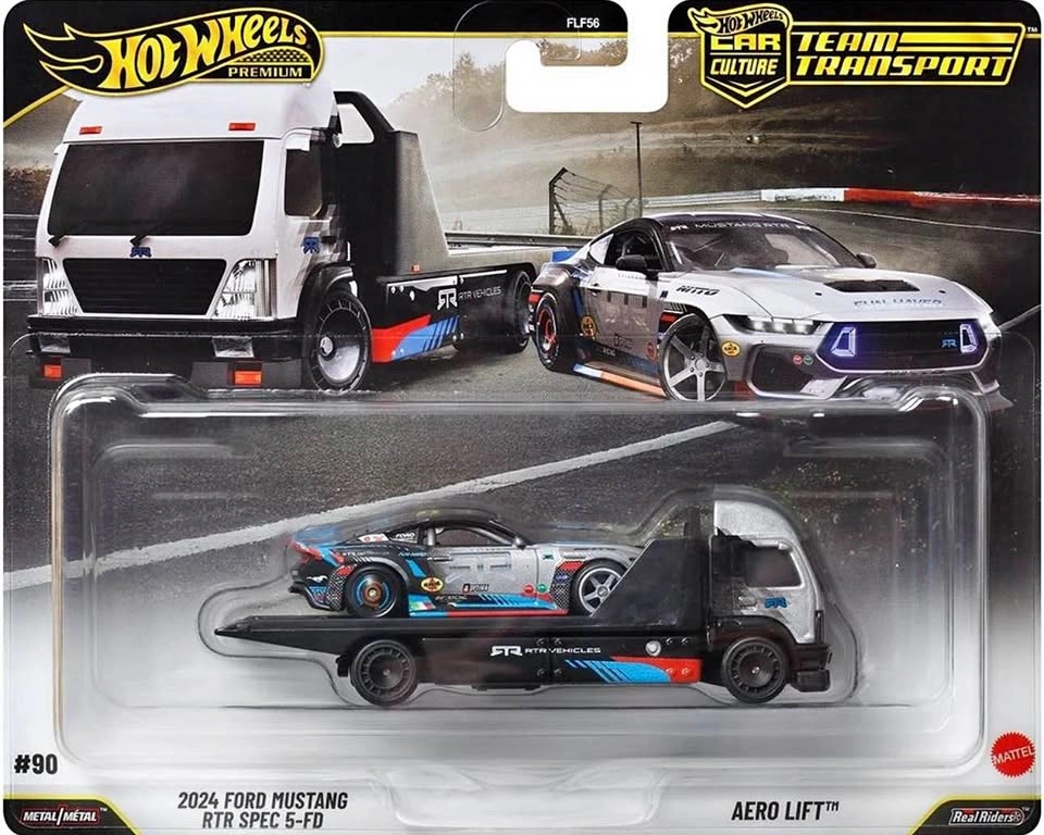 Hot Wheels Team Transport 2024 Ford Mustang RTR Spec 5-FD