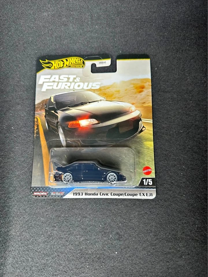 Hot Wheels Premium Fast & Furious 1993 Honda Civic Coupe EX EJ1