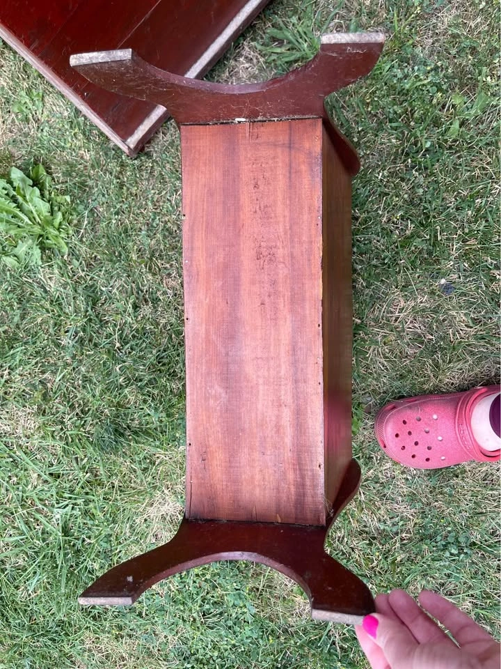 Wooden book magazine holder - photo 3