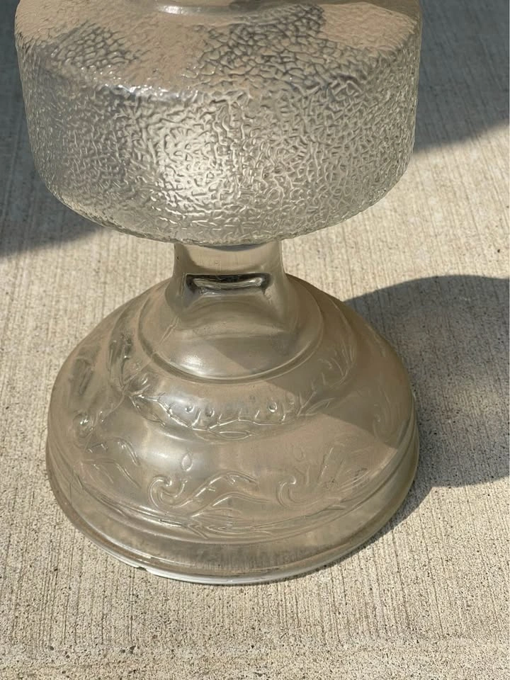 Two vintage oil lamps glass - just used for display - photo 2