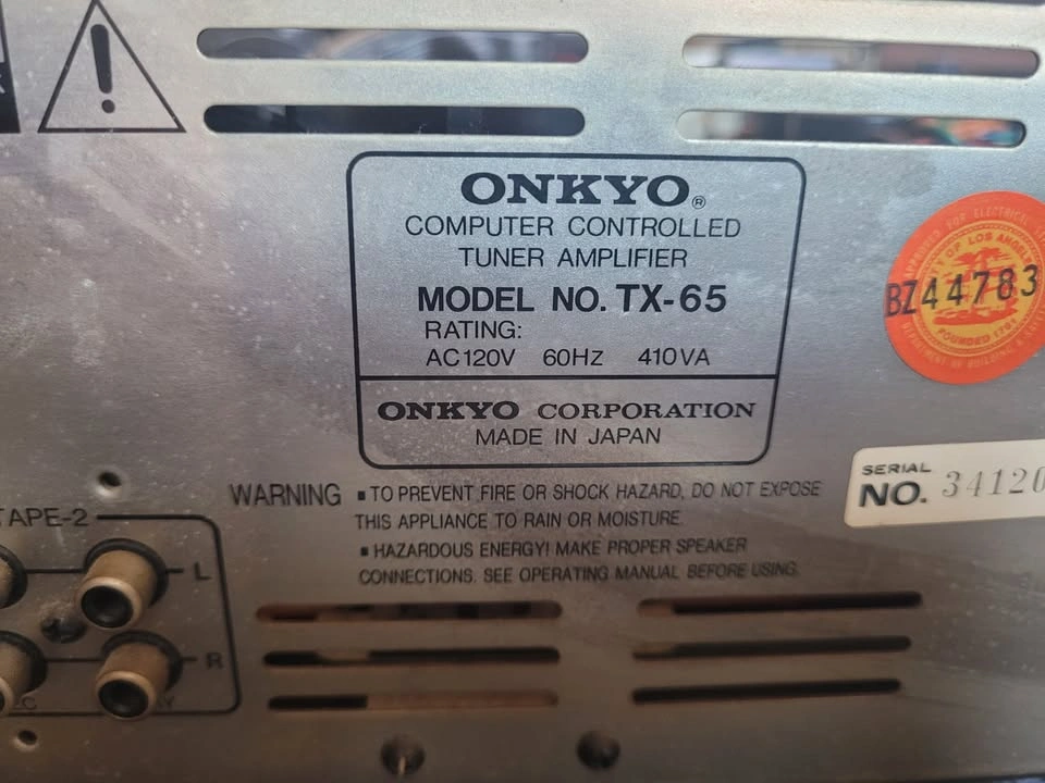Onkyo Integra TX-65 Stereo Amplifier Japan - photo 2