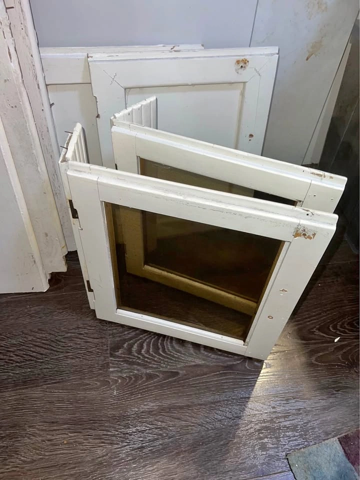 Vintage Art Deco Salvage Lot: Glass Doors & Buffet Doors
