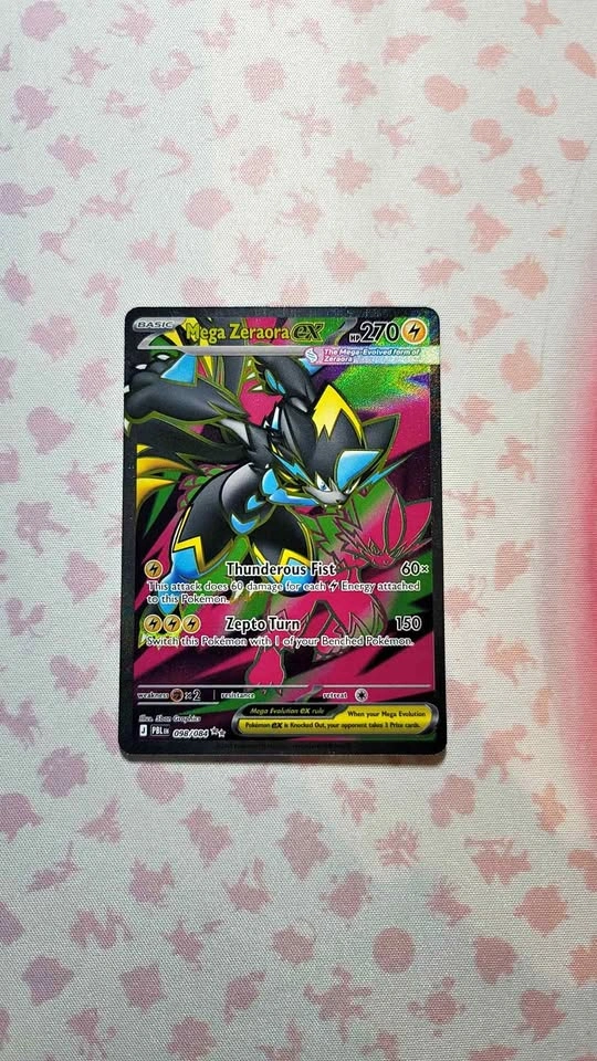 Mega Zeraora EX Ultra Rare 098/084 - Pitch Black Pokemon Card