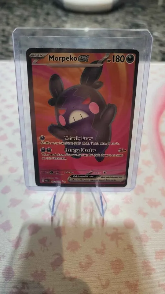 Morpeko EX Ultra Rare 102/084 - Pitch Black Pokemon Card - photo 3