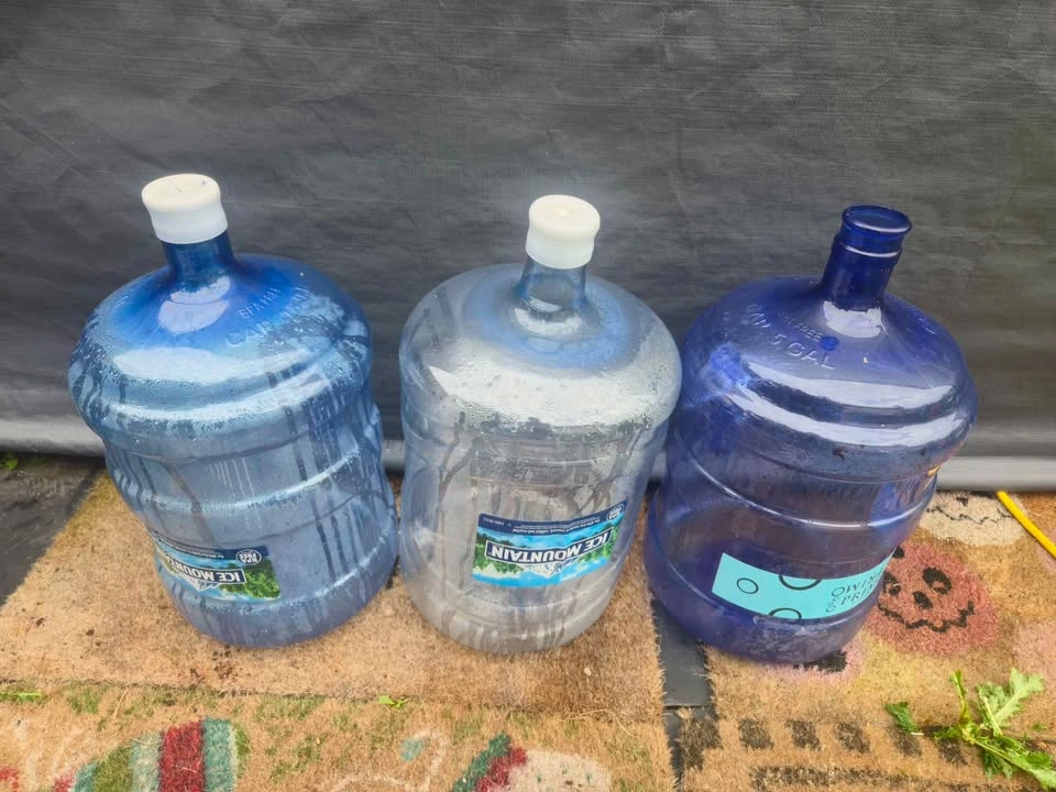 3 five gallon water bottles - photo 2