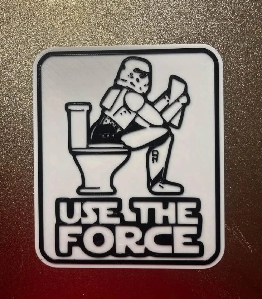 3D printed funny bathroom signs - photo 2