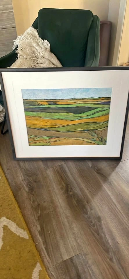 Hand painted Water colour painting (no glass)