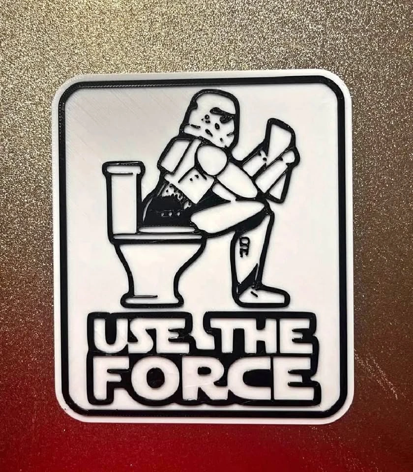 3D printed Funny bathroom signs