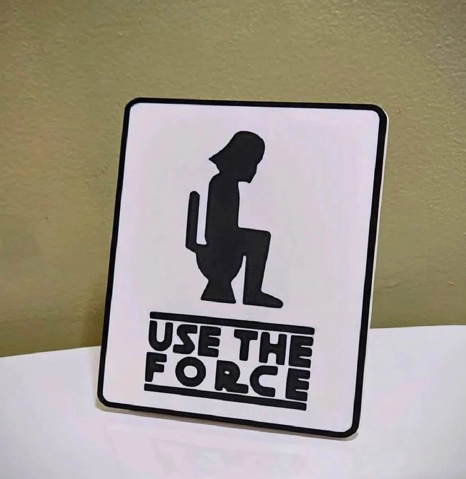 3D printed Funny bathroom signs - photo 3