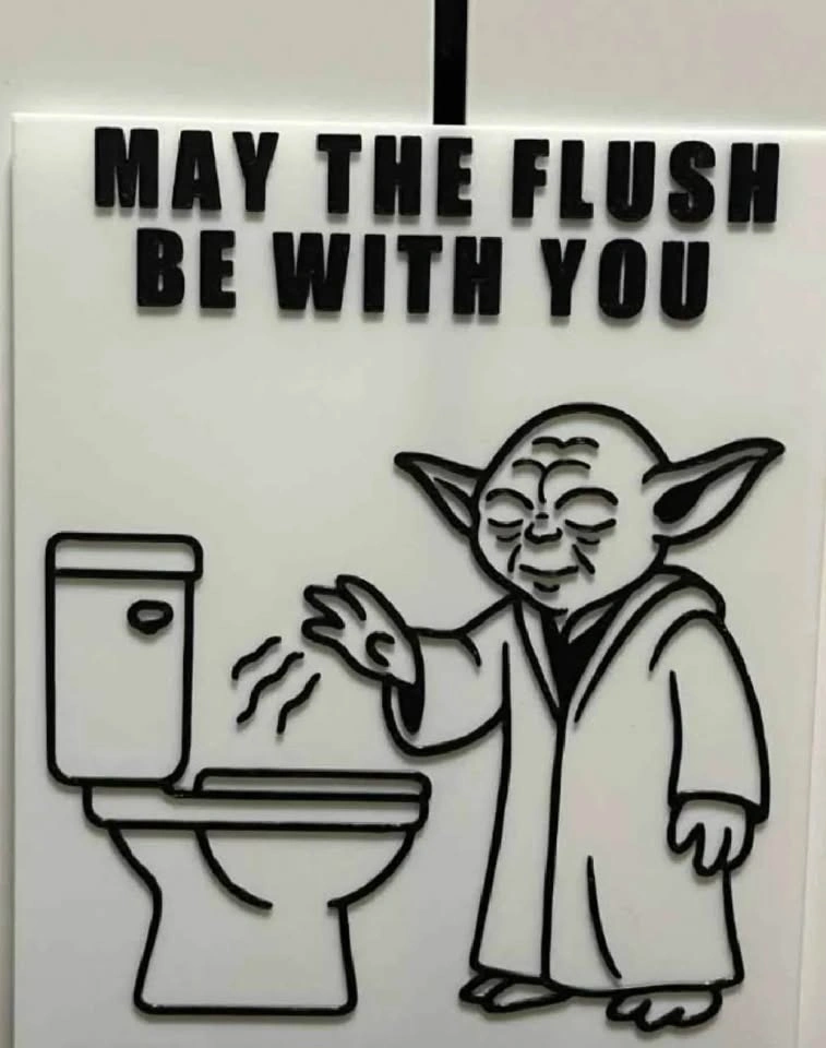 3D printed Funny bathroom signs - photo 5