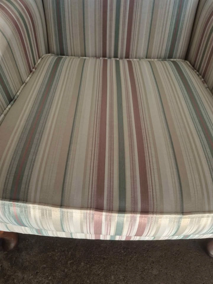 Striped Wingback Armchair - photo 2