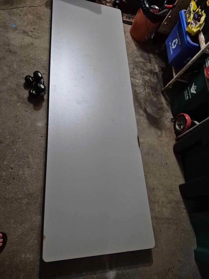 8 Foot Rectangular Folding Table - photo 2