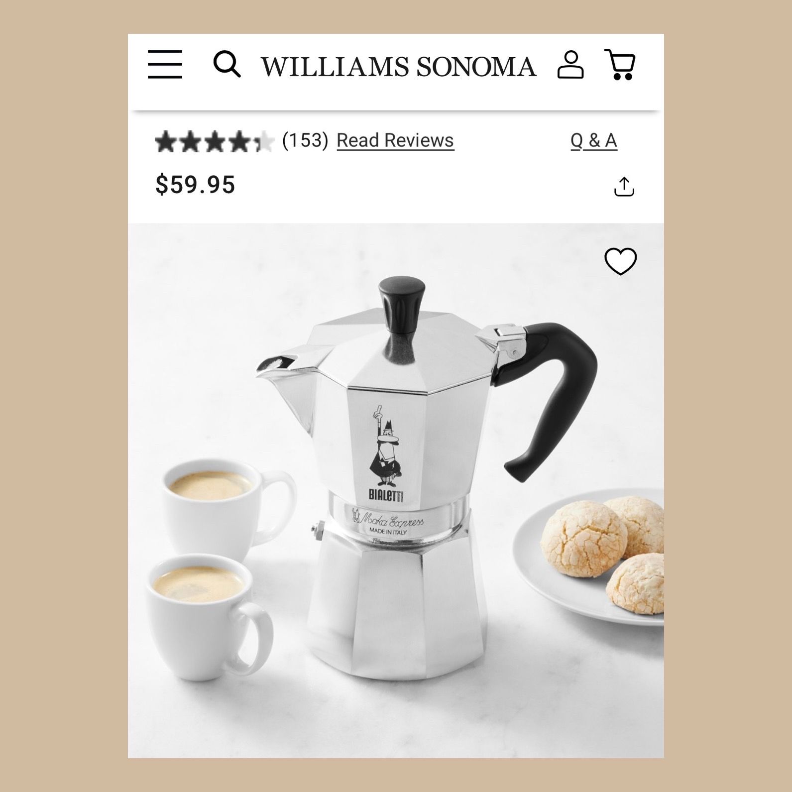 Bialetti Moka Express 6 Cup Stovetop Espresso Coffee Maker - photo 2