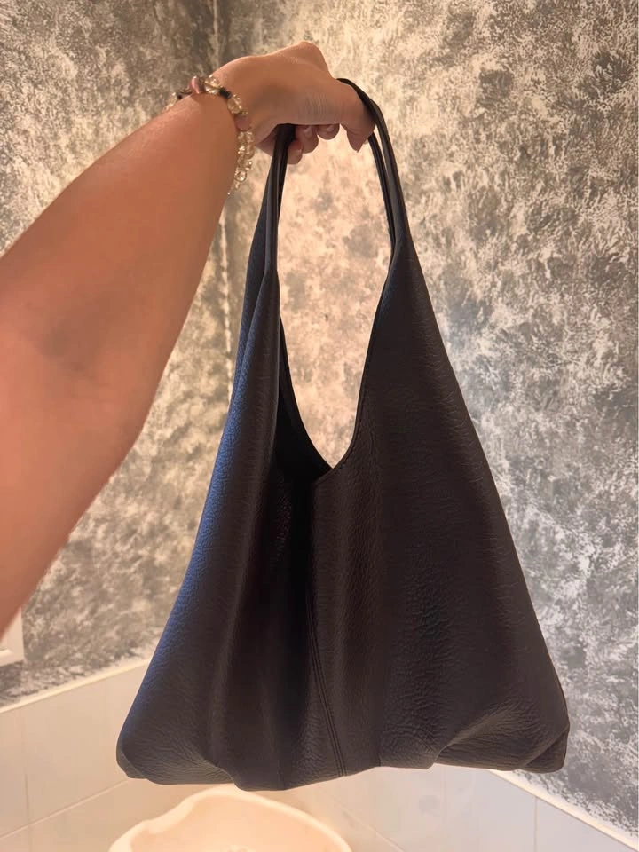 Leather brown tote bag - photo 3