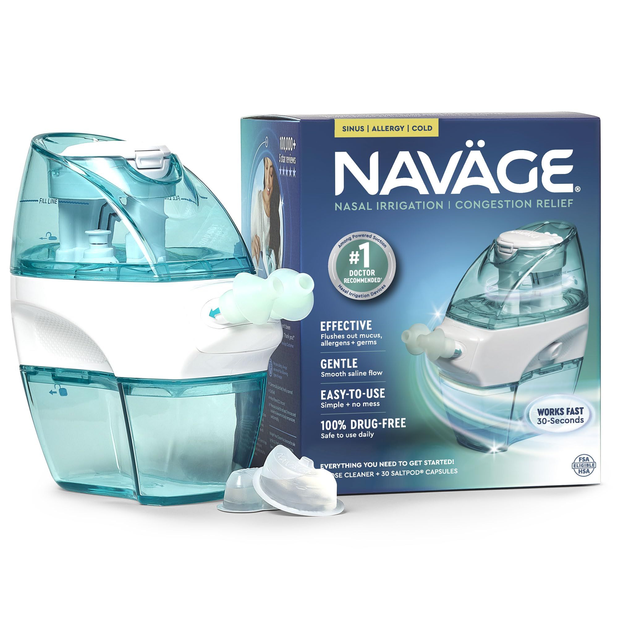 Nasal Irrigation System - Saline Nasal Rinse Kit
