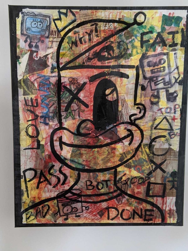 Mixed Media Robot Art - photo 3