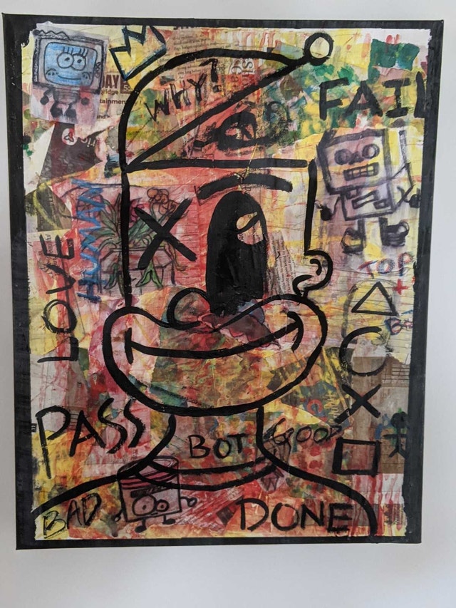 Mixed Media Robot Art - photo 4