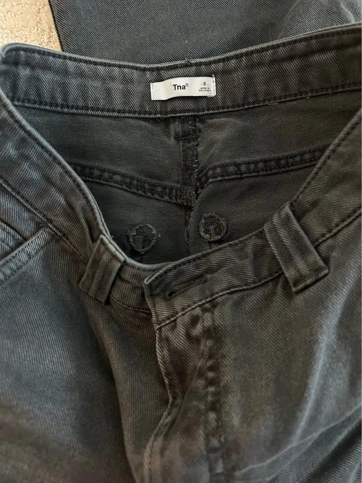 TNA Grey Carpenter Pants - Size 2 - photo 2