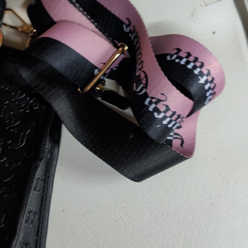 Juicy Couture Small Black Embossed Logo Satchel - photo 2
