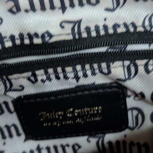 Juicy Couture Small Black Embossed Logo Satchel - photo 4