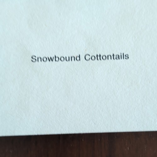 Frank T. Gee Snowbound Cottontails 1976 Signed Numbered Print - photo 5