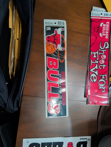 Vintage Chicago Bulls WinCraft Bumper Sticker NBA Official