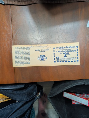 Vintage Chicago Bulls Bill Cartwright Signed Bumper Sticker - photo 2