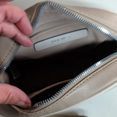 Nine West Small Beige Pebbled Logo Crossbody Bag - photo 5