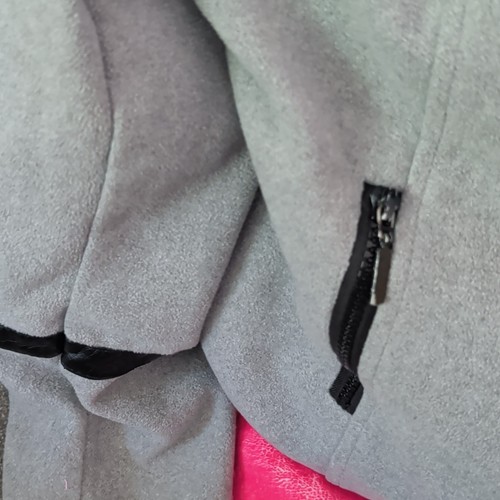 Yoki Outerwear Collection Gray/Black Full Zip Jacket w/ Pockets - photo 3