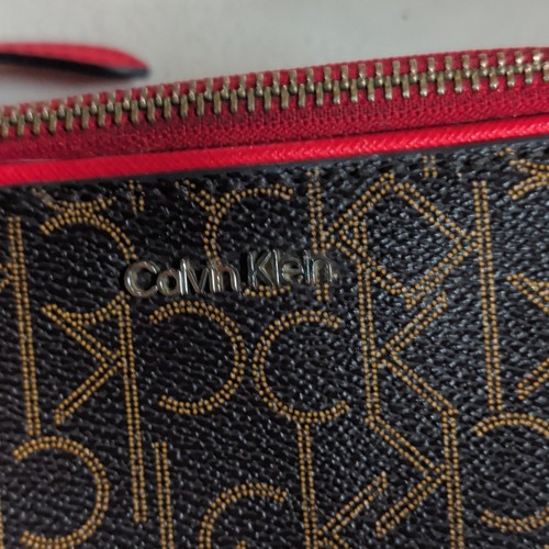 Calvin Klein CK Monogram Small Crossbody Bag Brown/Red - photo 2