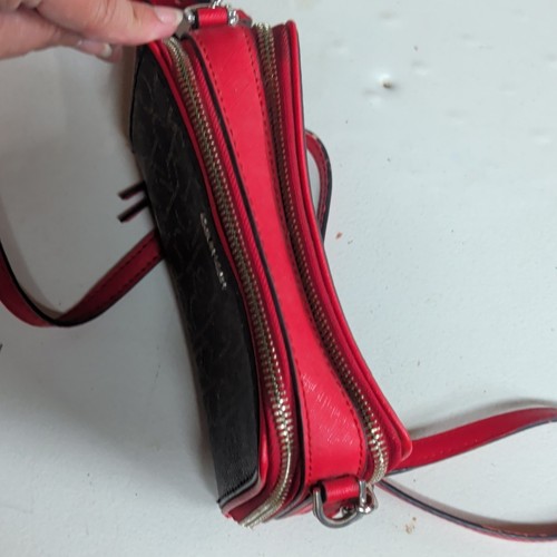 Calvin Klein CK Monogram Small Crossbody Bag Brown/Red - photo 3