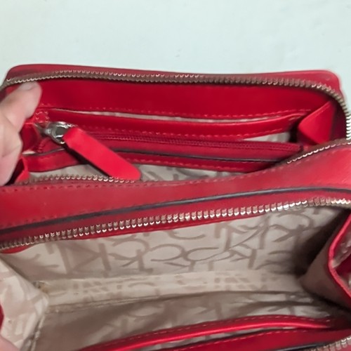 Calvin Klein CK Monogram Small Crossbody Bag Brown/Red - photo 4