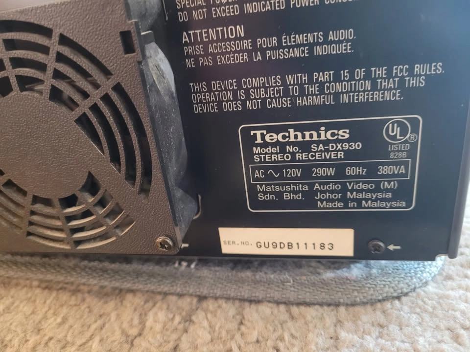 Technics SA-DX930 Receiver HiFi Stereo Vintage 5.1 Channel - photo 4