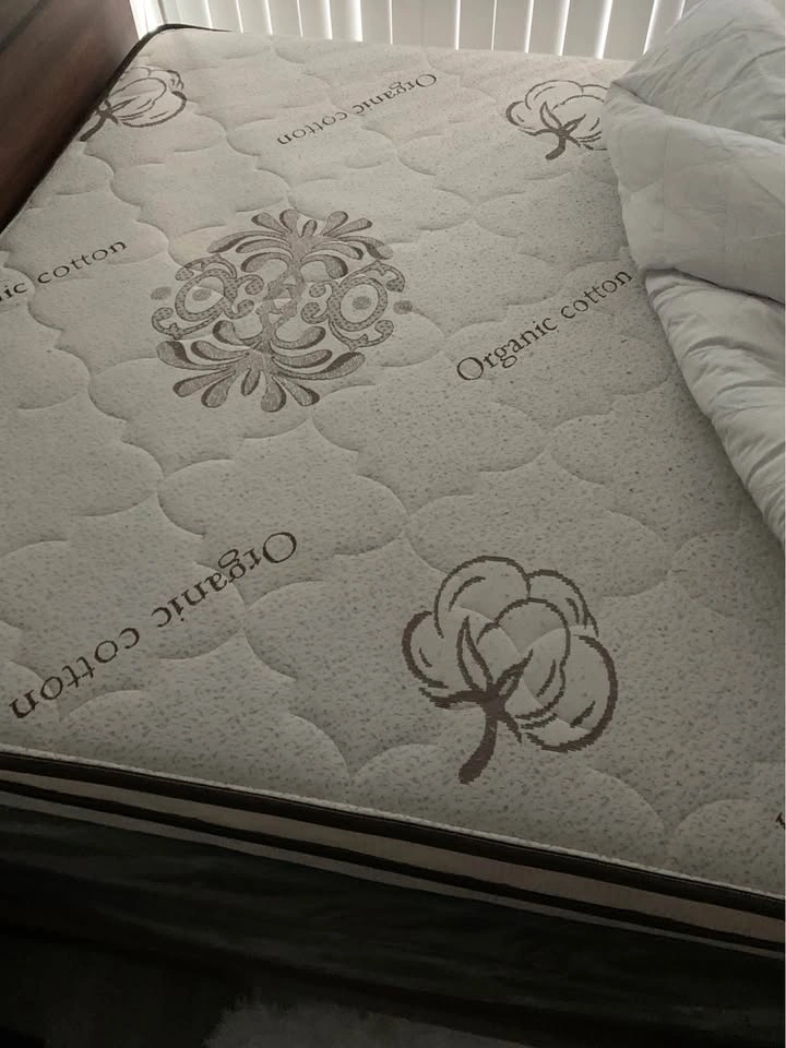 Organic Cotton Queen-size mattress and bed base, with mattress p - photo 3