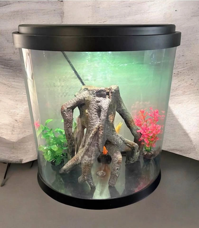 3-Gallon Half Moon Aquarium