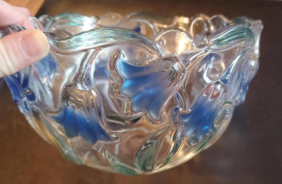 Vintage Mikasa Bluebells Glass Bowl - photo 2