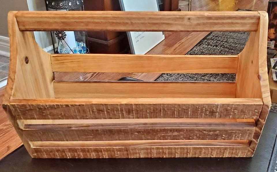 CLEARANCE - Wooden Storage Basket