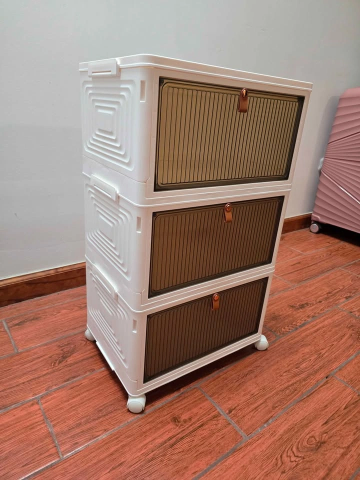 3 Tier Stackable Foldable Organizers with Wheels - photo 2