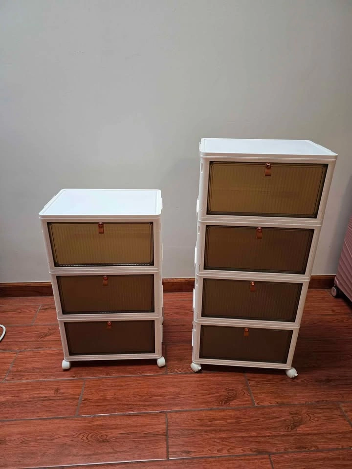 4 Tier & 3 Tier Stackable Foldable Organizers with Wheels - photo 2