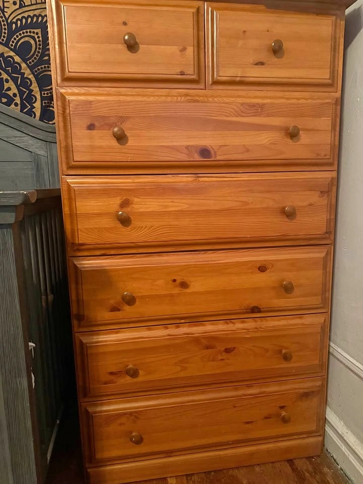 Solid Pine Dresser Set