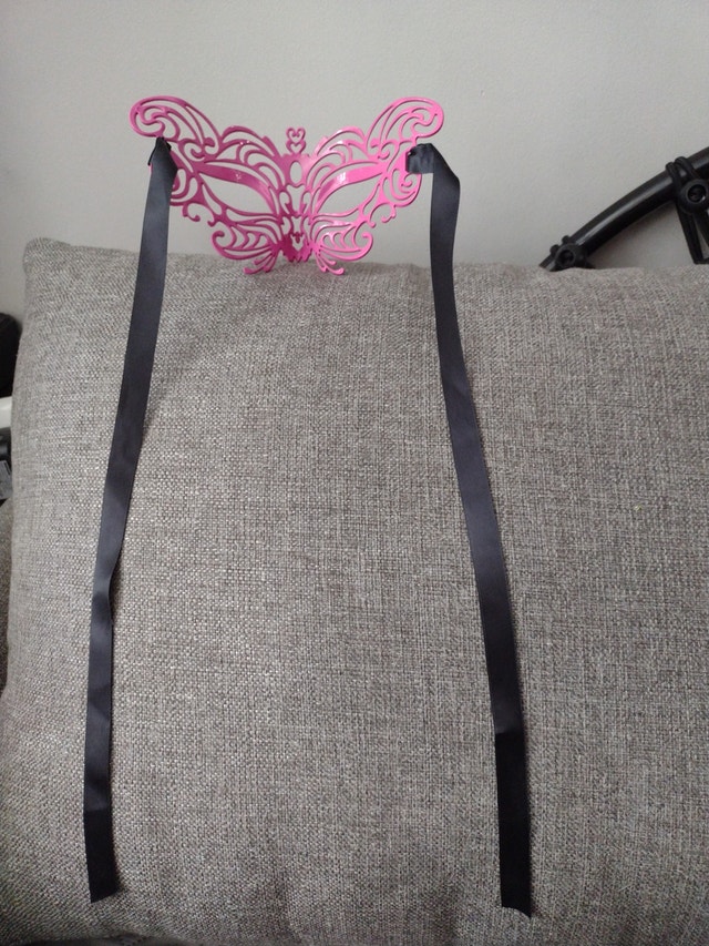 Pink Masquerade Mask - $20 OBO - photo 3