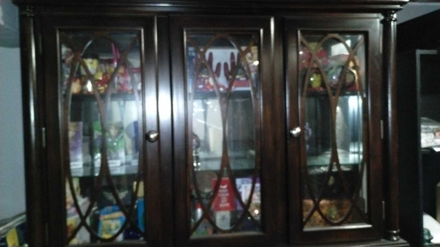 Traditional Dark Wood China Cabinet - photo 5